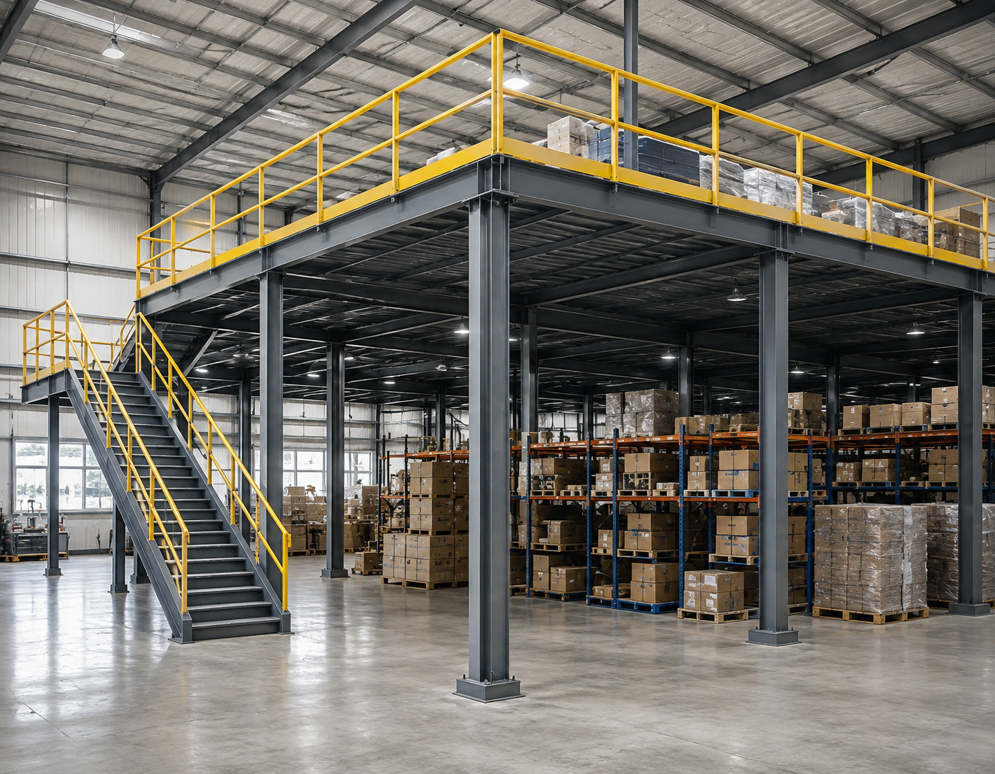 GIẢI PHÁP MỞ RỘNG DIỆN TÍCH NHÀ XƯỞNG BẰNG SÀN THÉP